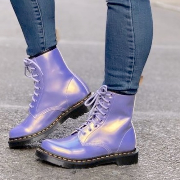 Dr. Martens Shoes - DR MARTENS 1460 VEGAN BOOT IN PURPLE HEATHER